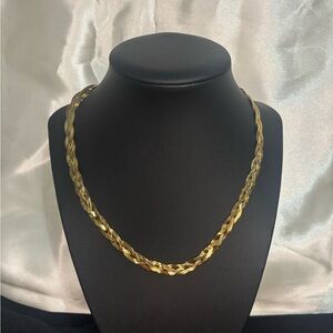 Braided gold plated Necklace